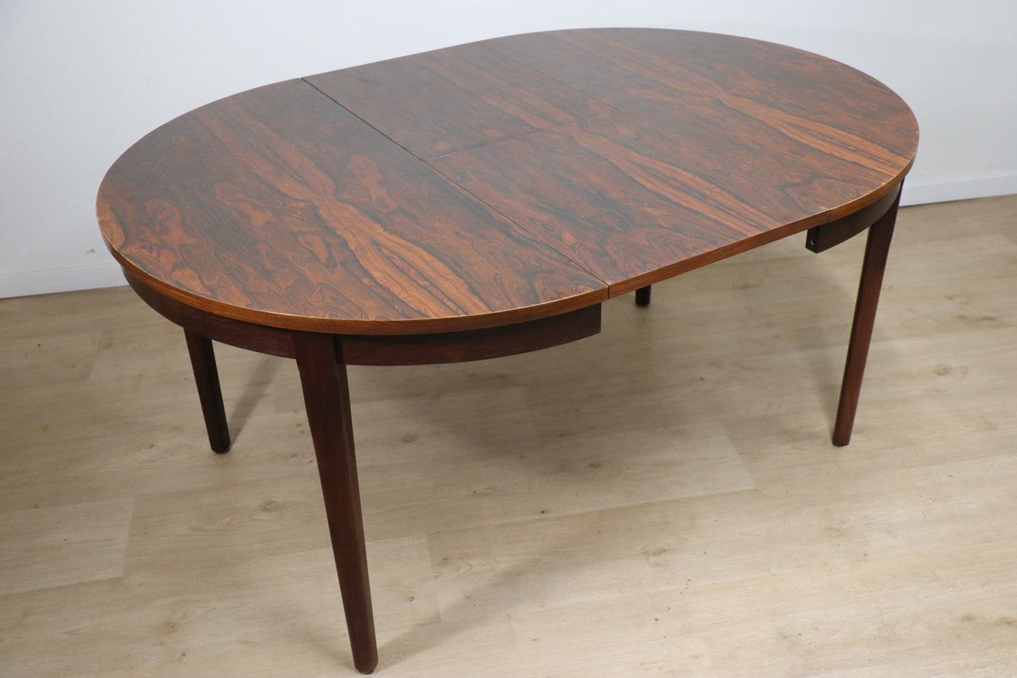 Table de repas vintage extensible en palissandre, 1960