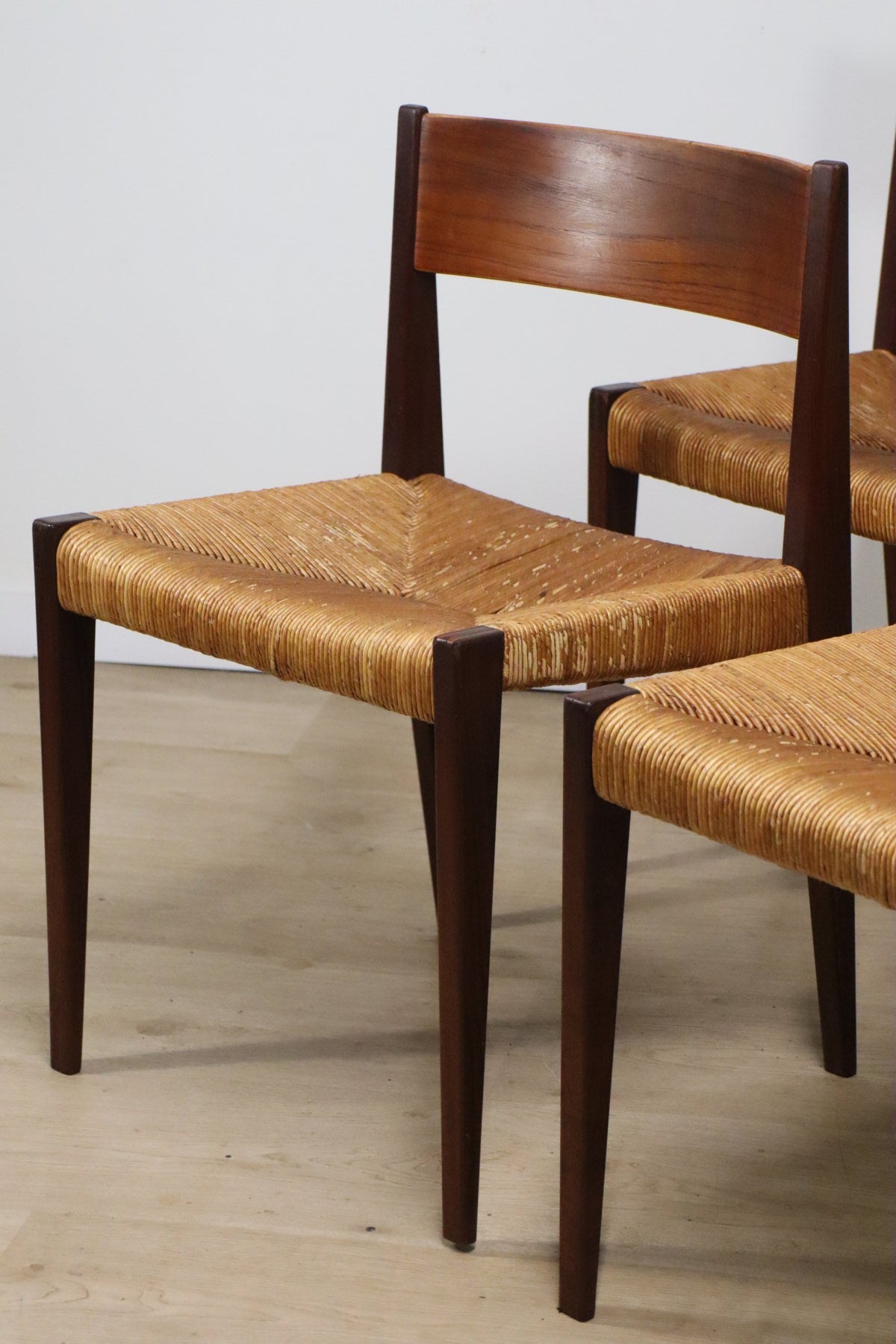 Série de 4 chaises scandinave modèle "Pia" de Poul Cadovius, 1960
