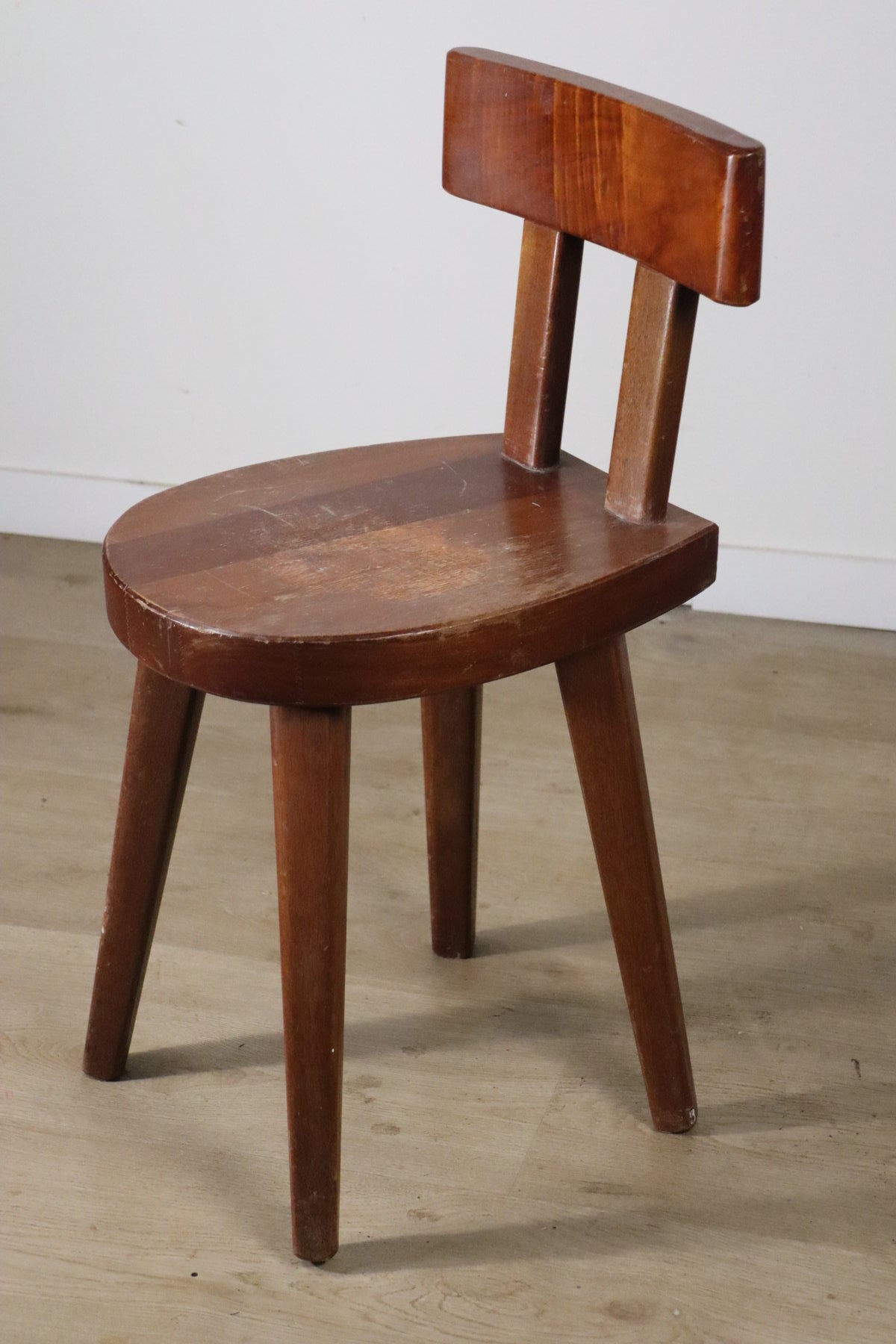 Chaise en acajou par Christian Durupt - Méribel – 1960