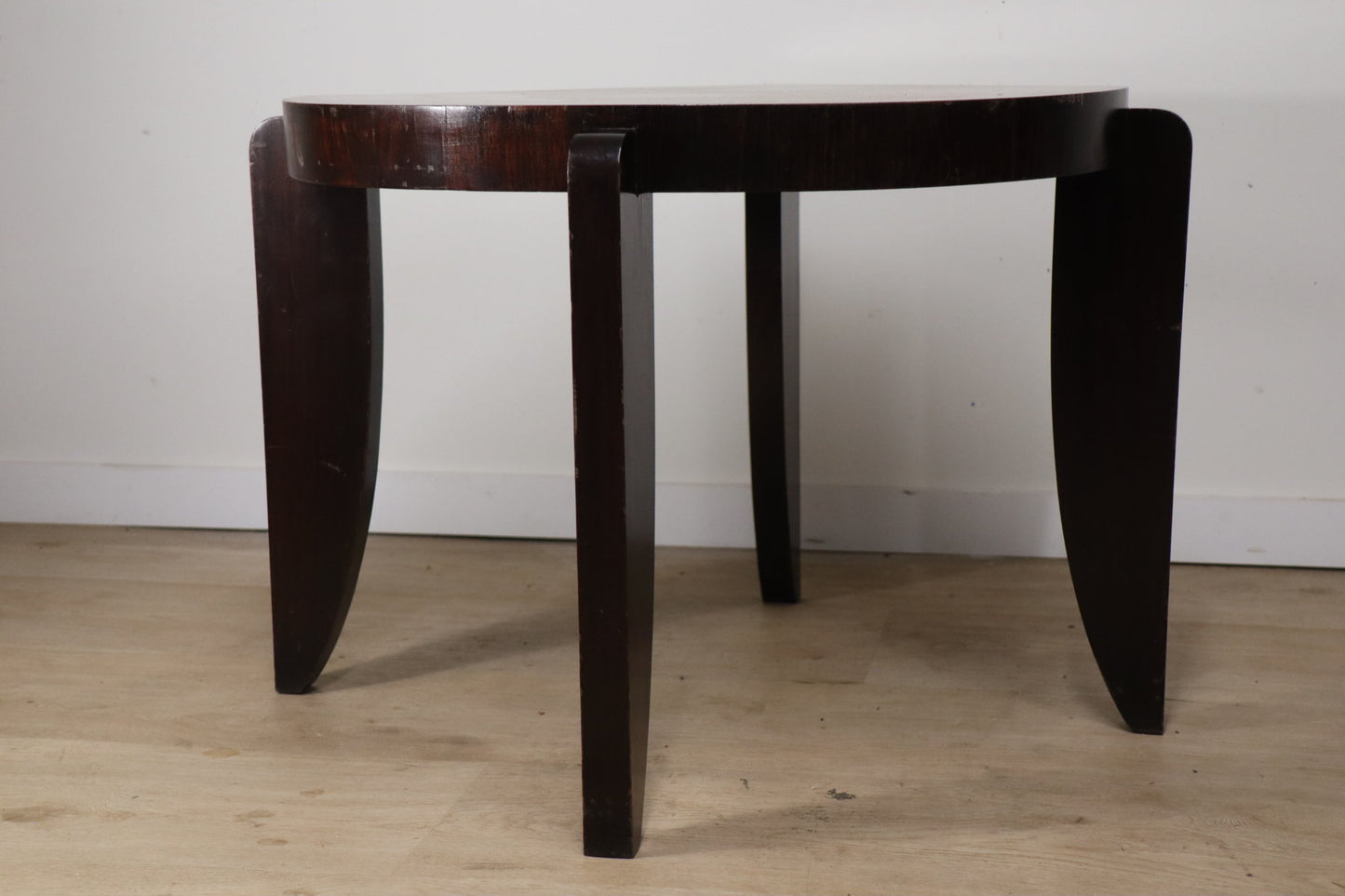 Table basse d'appoint Art Déco Moderniste en palissandre, 1940
