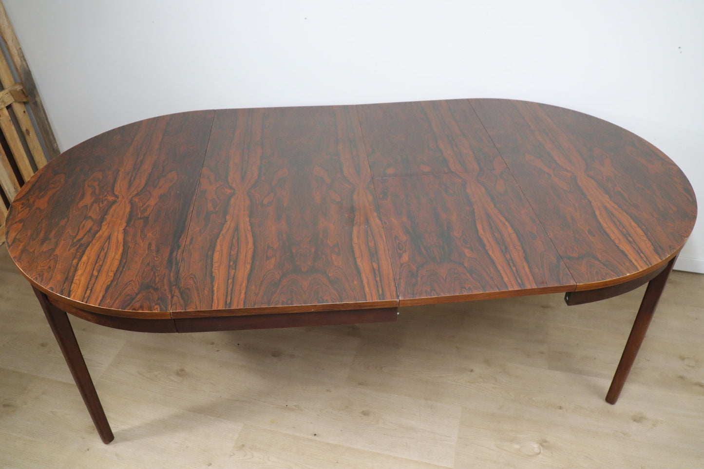 Table de repas vintage extensible en palissandre, 1960