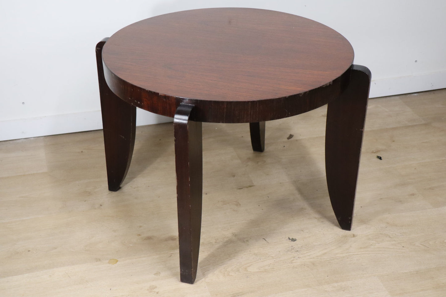 Table basse d'appoint Art Déco Moderniste en palissandre, 1940