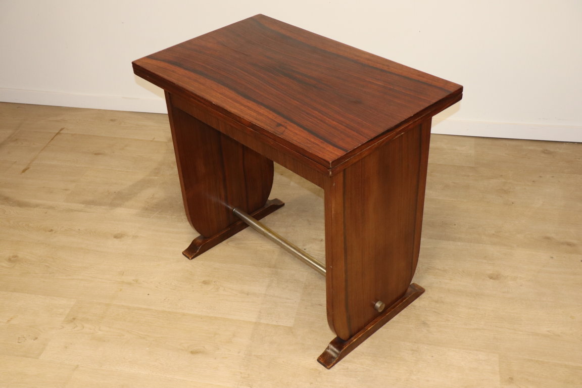 Table Art Déco Façon "Portefeuille" en palissandre, 1950