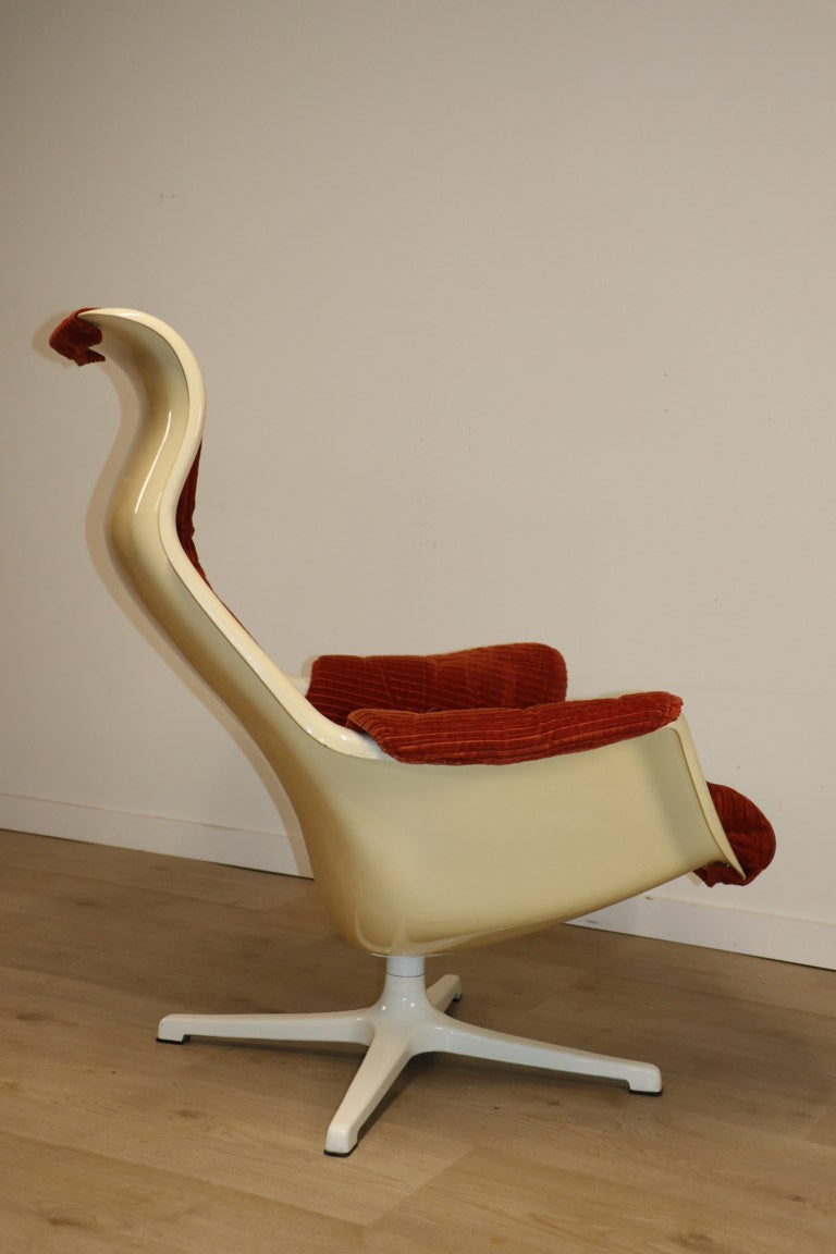 Fauteuil "Galaxy" Space Age par Alf Svensson pour Dux, 1970