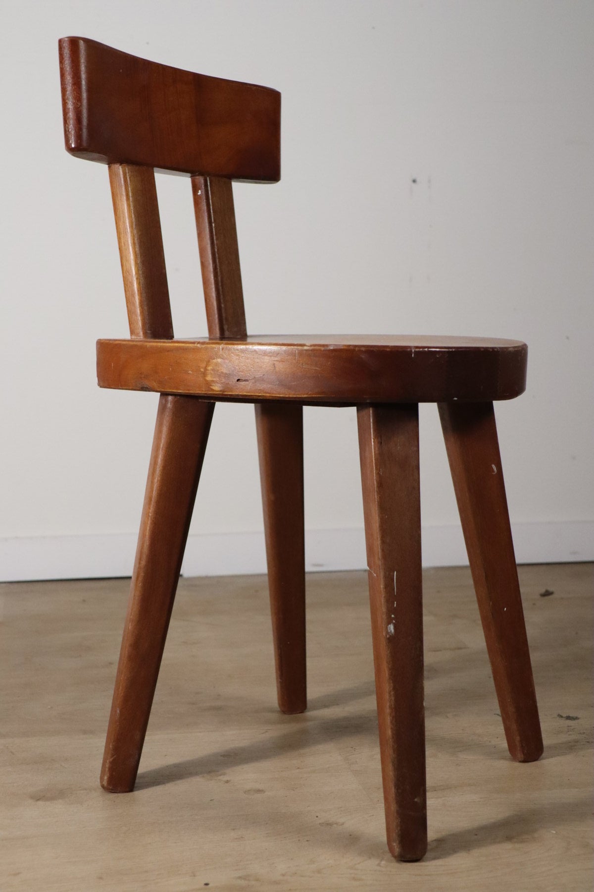 Chaise en acajou par Christian Durupt - Méribel – 1960