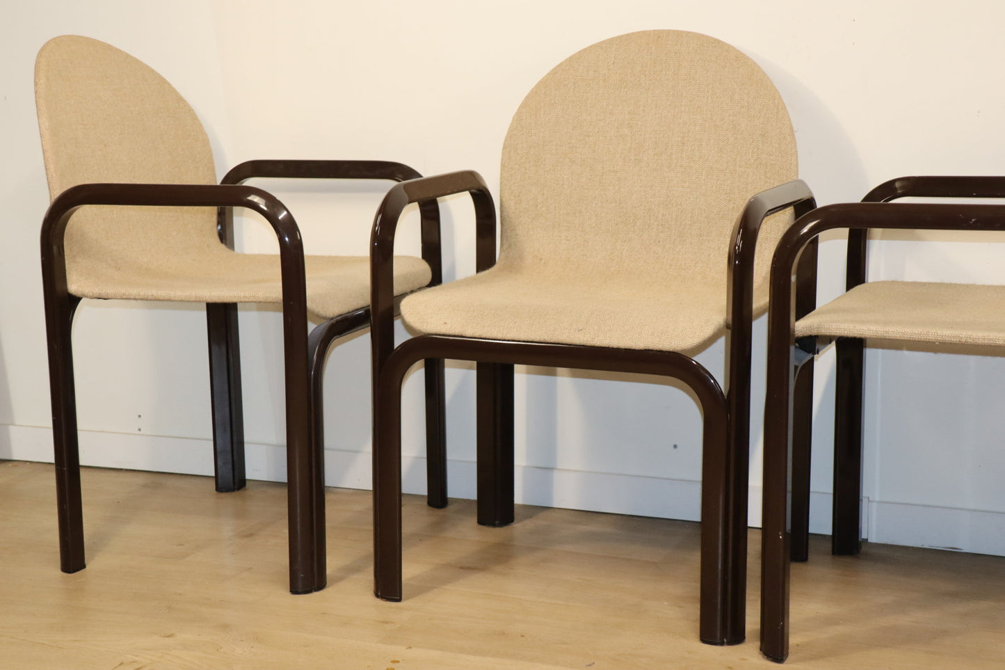 Ensemble de 4 chaises par Gae Aulenti pour Knoll