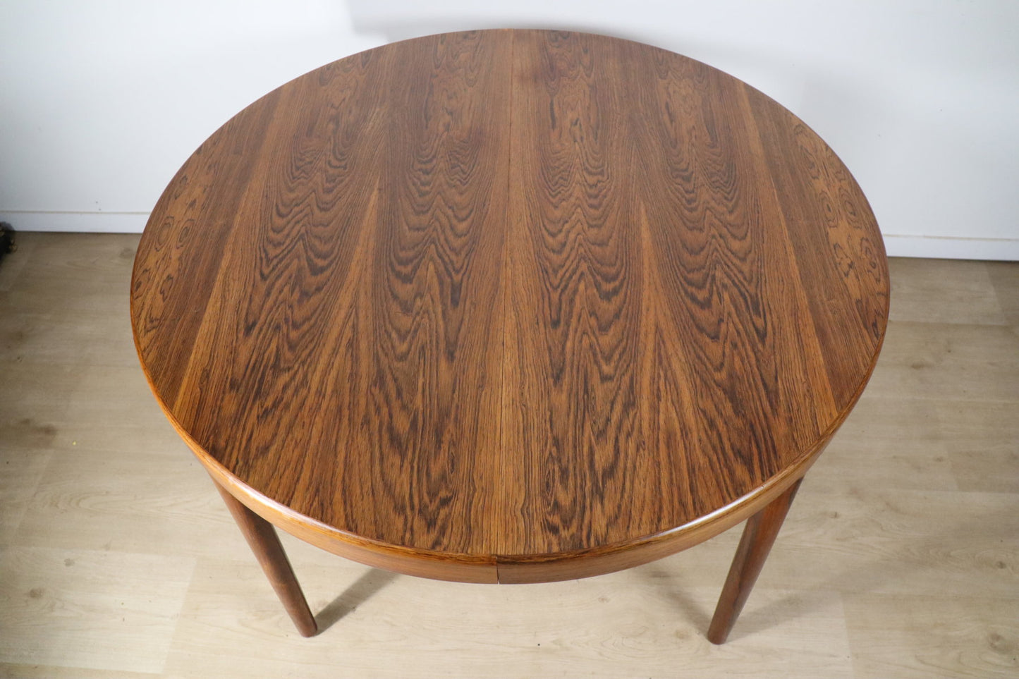 Table extensible Danoise par Harry Ostergaard en palissandre, 1960