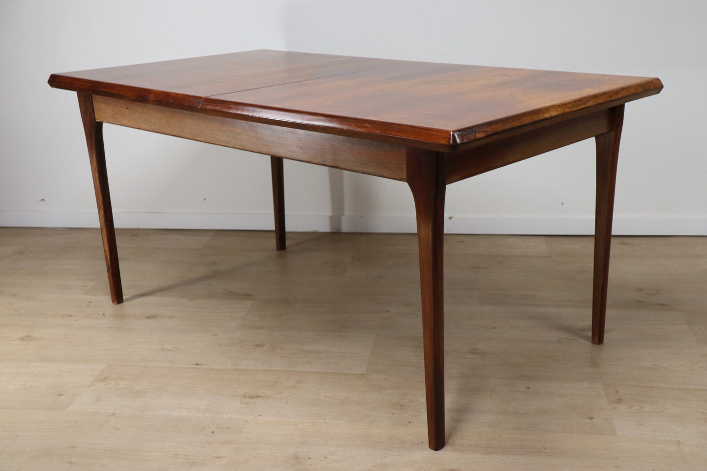 Table de repas scandinave extensible en palissandre, 1960