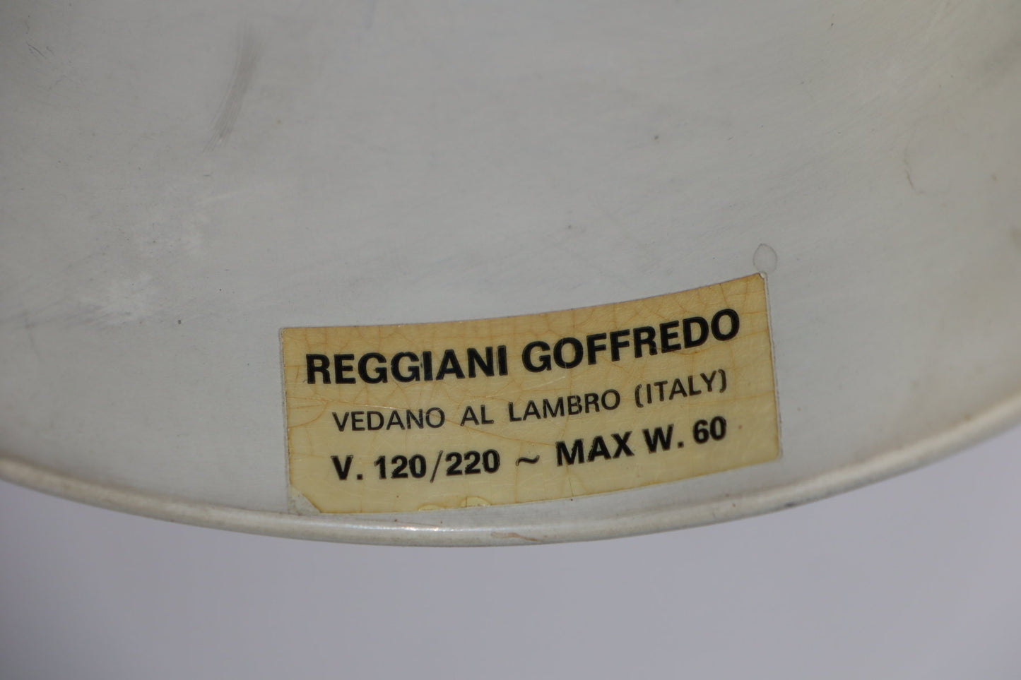 Lampadaire vintage Goffredo Reggiani en métal doré - Années 70