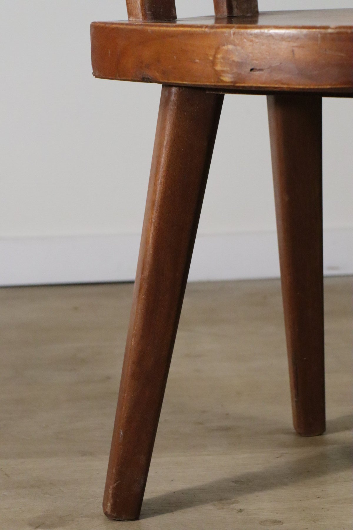 Chaise en acajou par Christian Durupt - Méribel – 1960