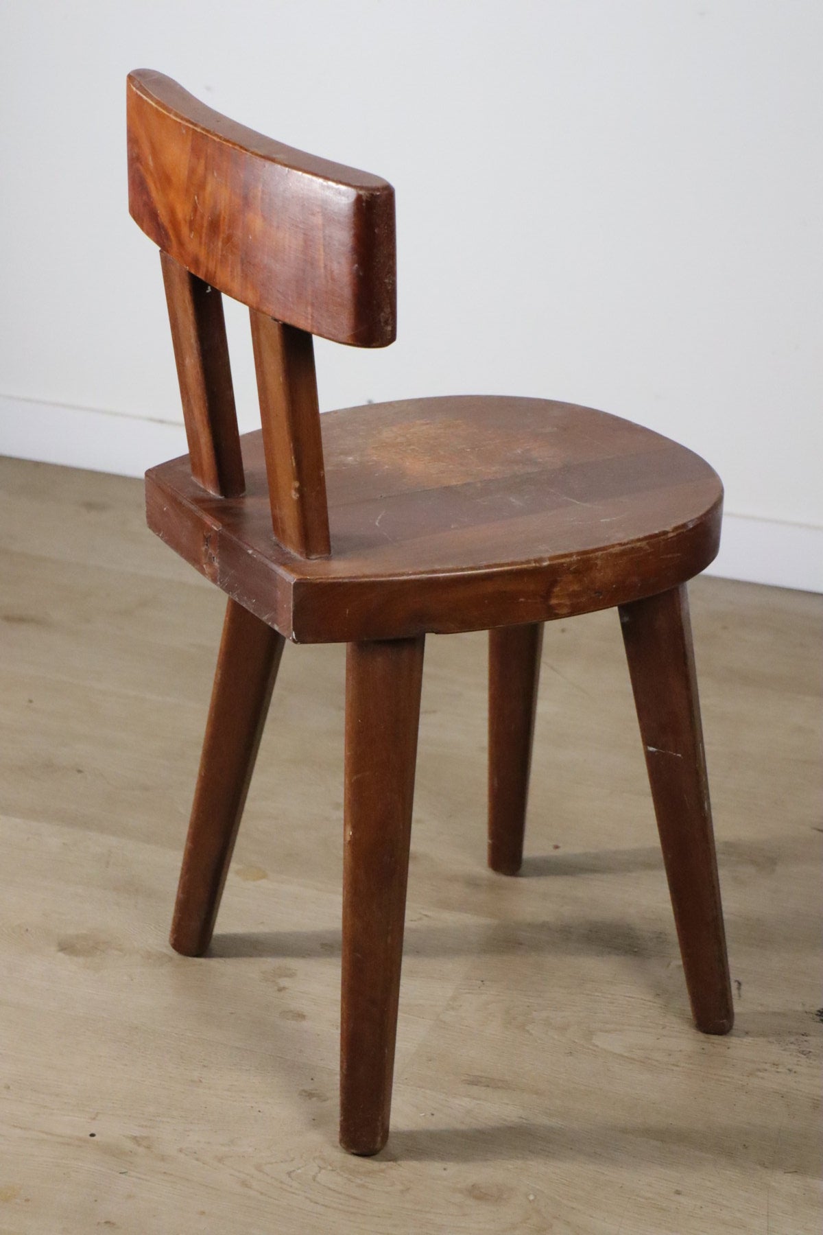 Chaise en acajou par Christian Durupt - Méribel – 1960