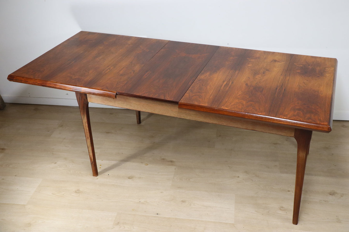 Table de repas scandinave extensible en palissandre, 1960