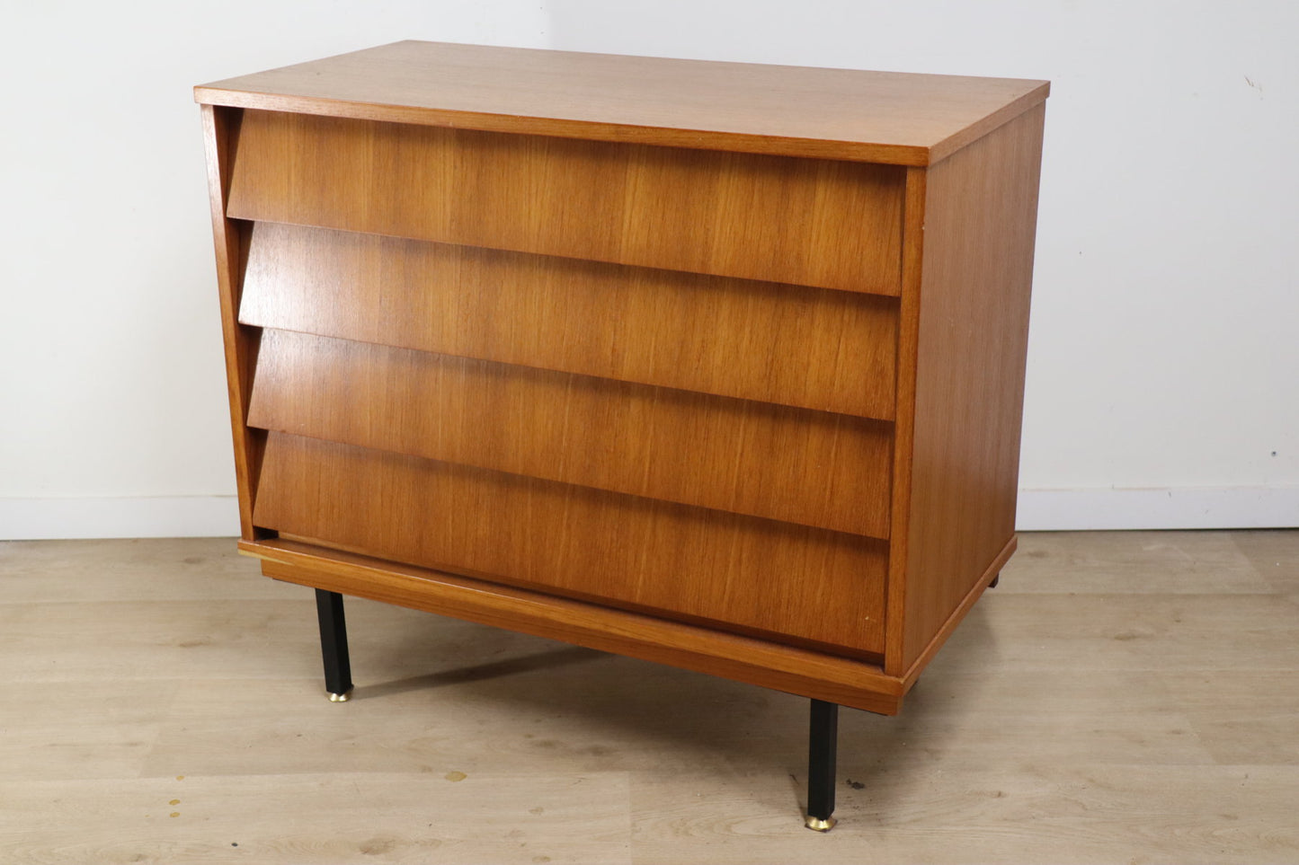 Commode vintage à tiroirs en teck, 1960