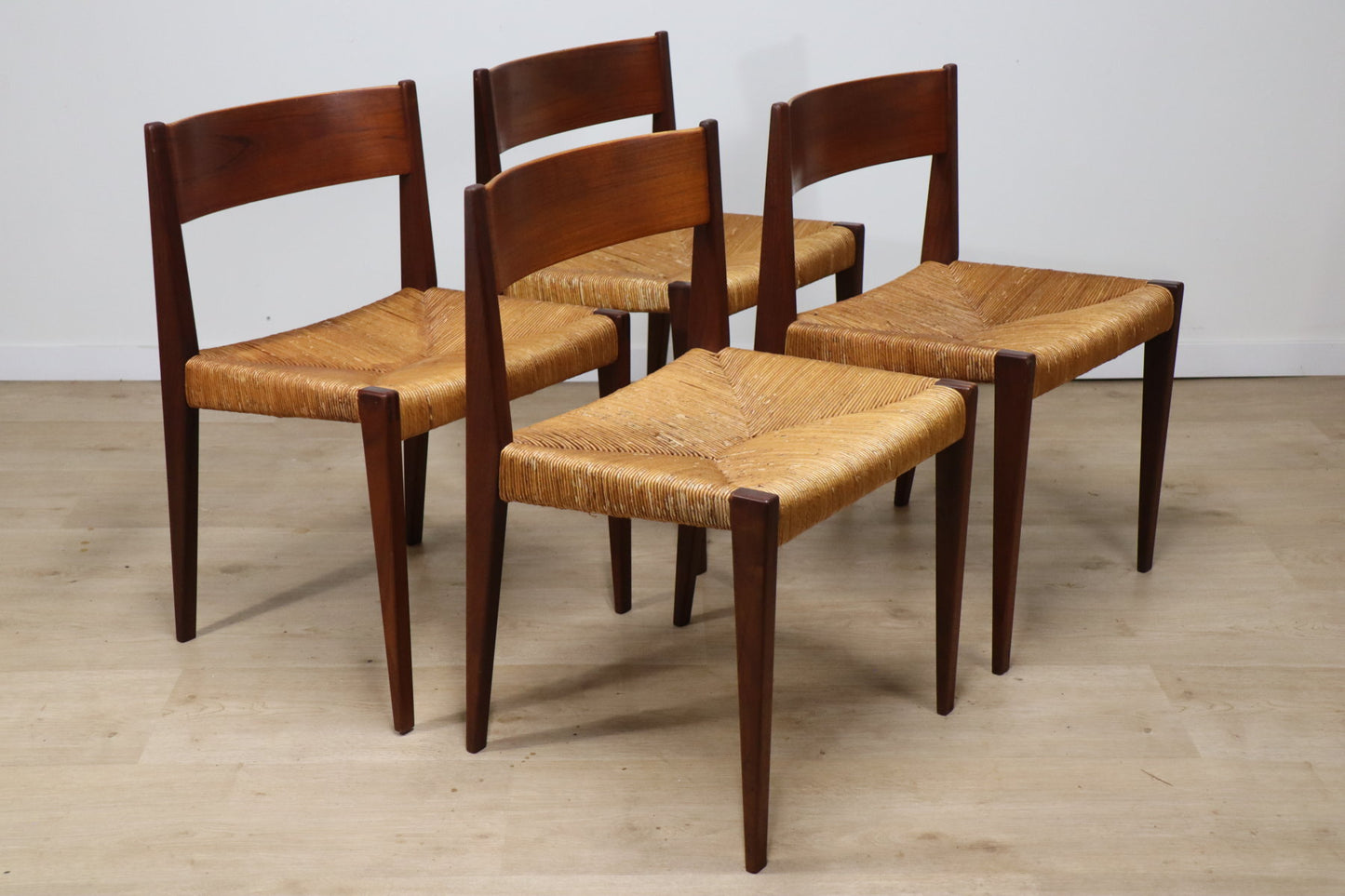 Série de 4 chaises scandinave modèle "Pia" de Poul Cadovius, 1960