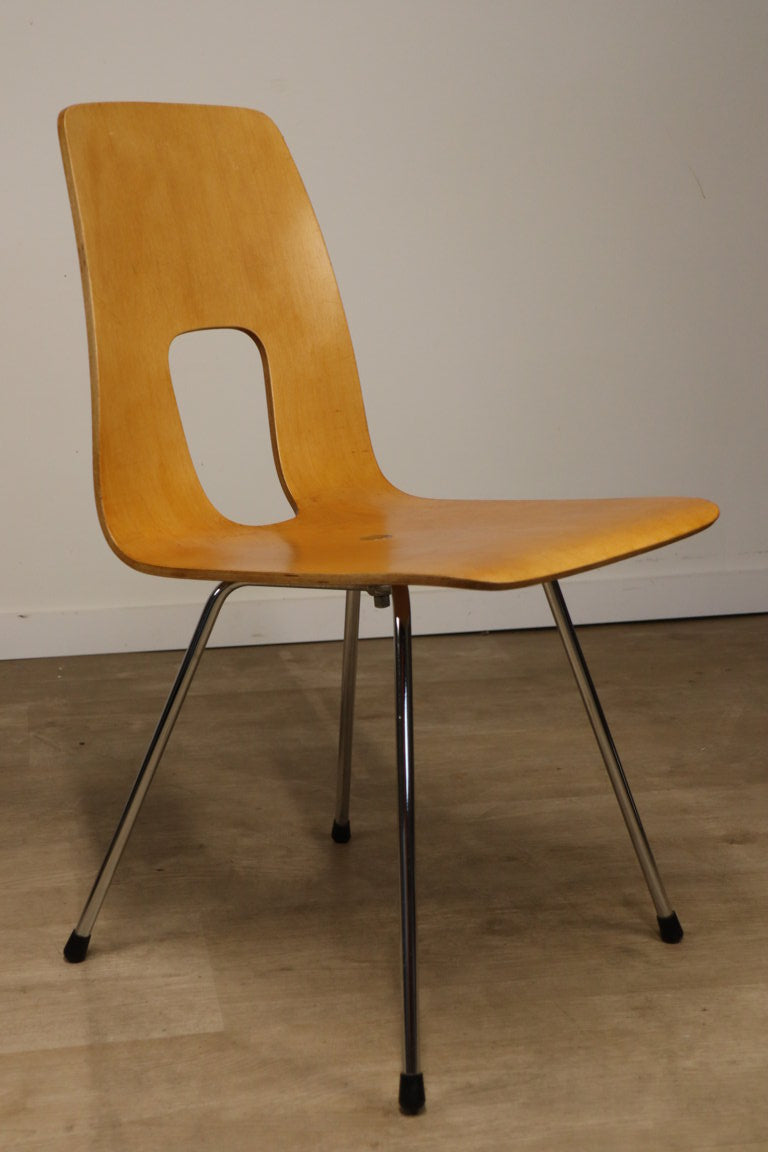 Chaise modèle "One point" par Hans Bellmann en hêtre, 1950