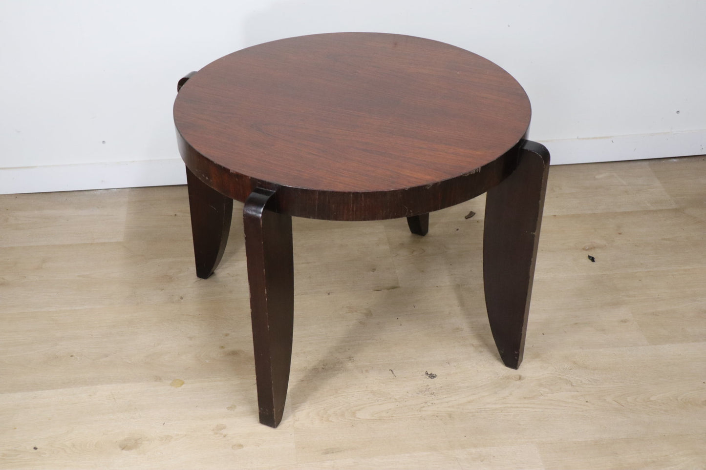 Table basse d'appoint Art Déco Moderniste en palissandre, 1940