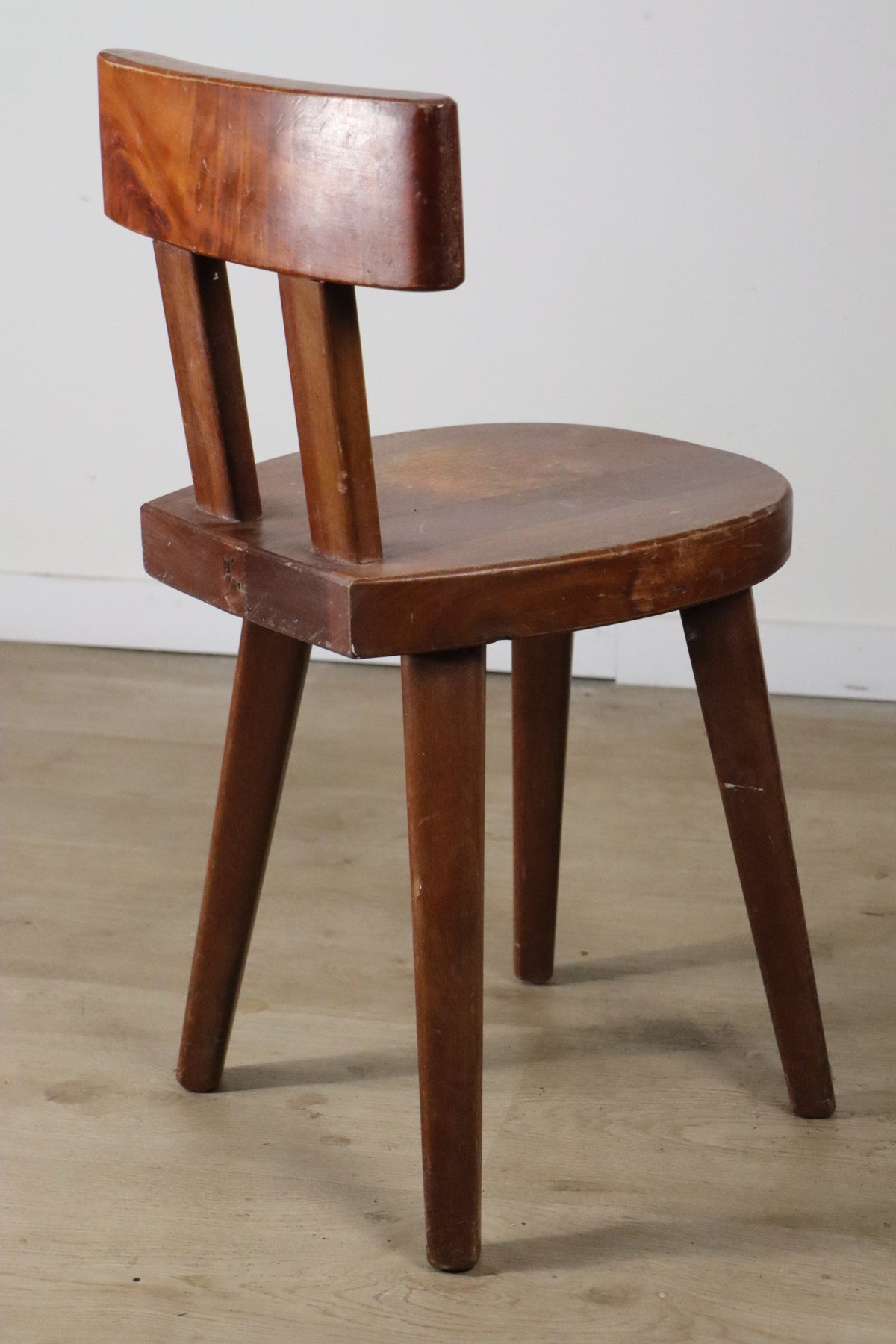Chaise en acajou par Christian Durupt - Méribel – 1960
