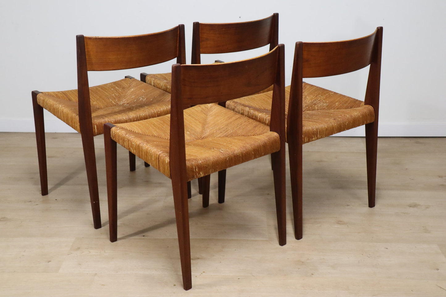 Série de 4 chaises scandinave modèle "Pia" de Poul Cadovius, 1960