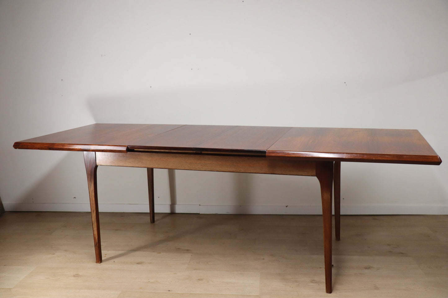 Table de repas scandinave extensible en palissandre, 1960