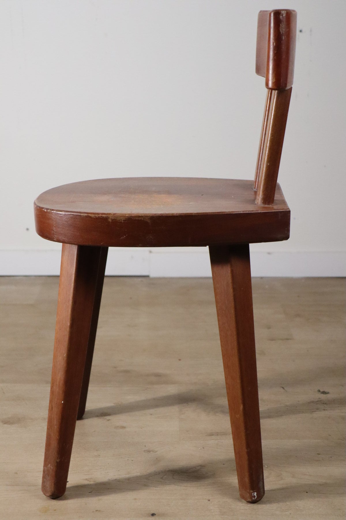 Chaise en acajou par Christian Durupt - Méribel – 1960