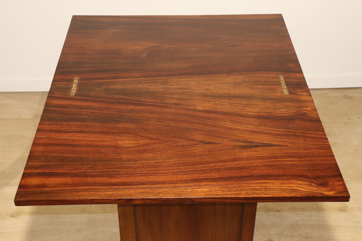 Table Art Déco Façon "Portefeuille" en palissandre, 1950