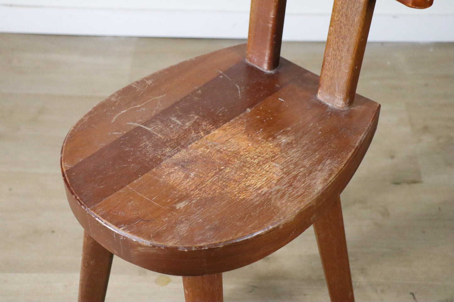 Chaise en acajou par Christian Durupt - Méribel – 1960