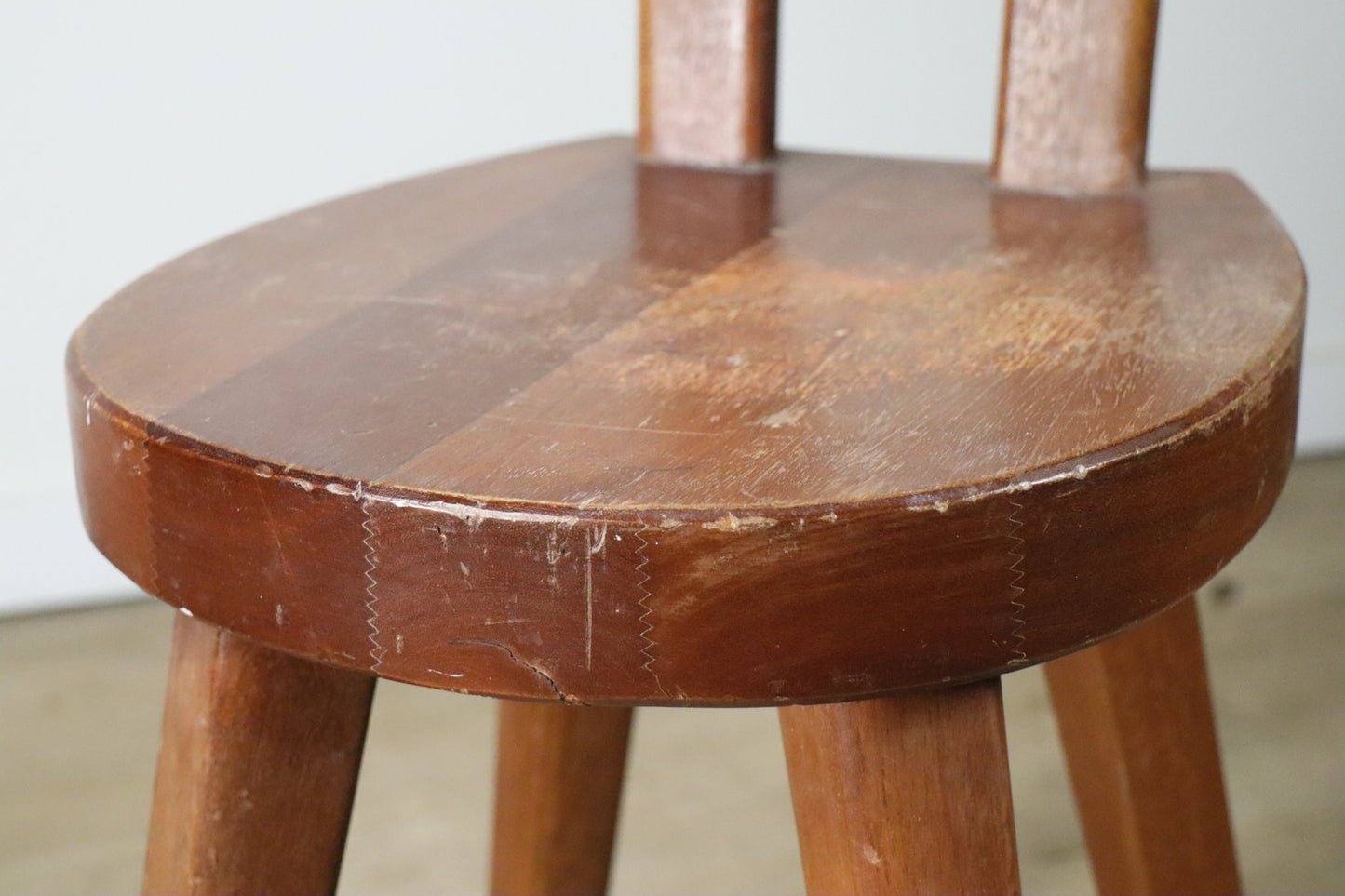 Chaise en acajou par Christian Durupt - Méribel – 1960