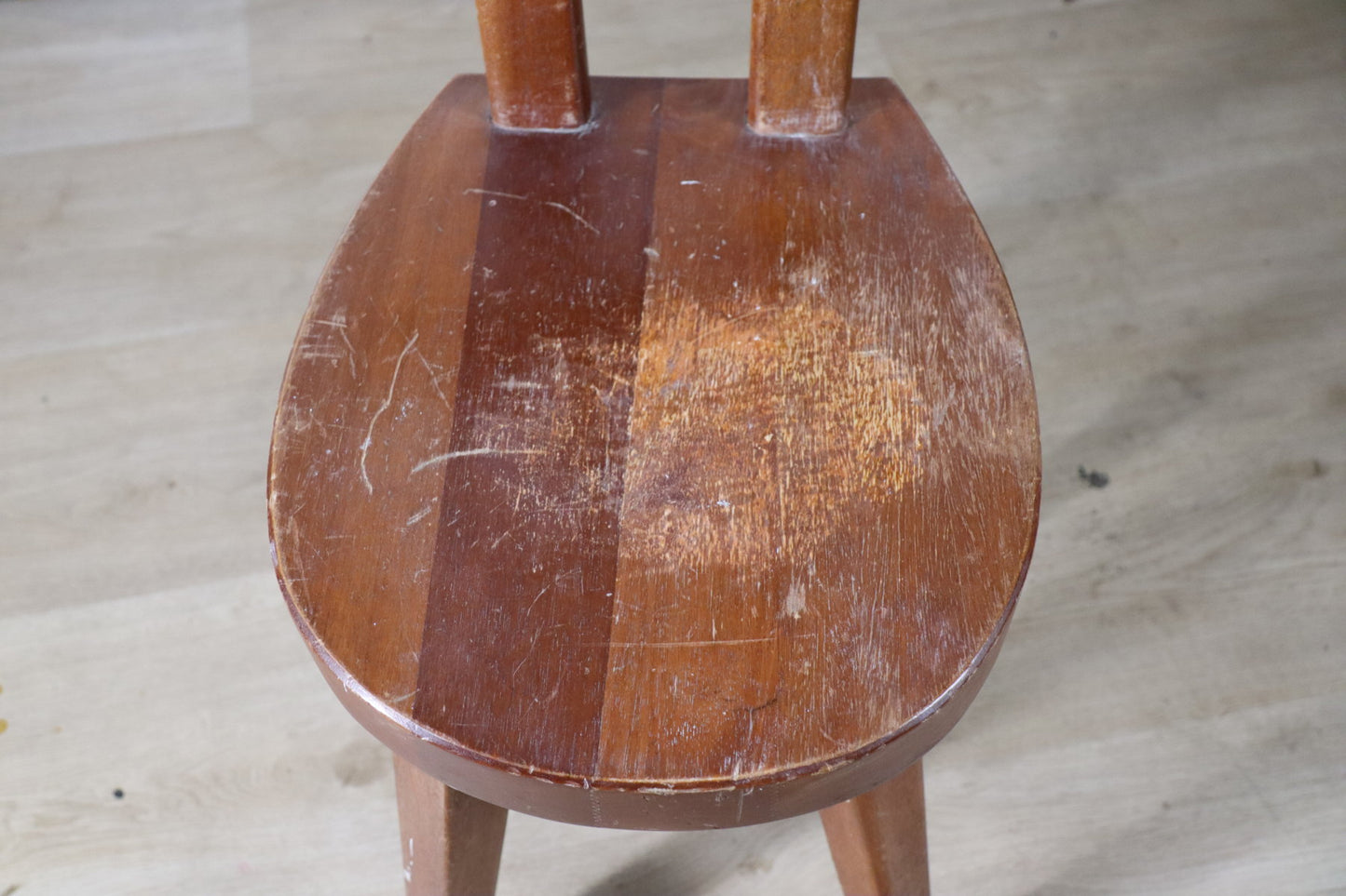 Chaise en acajou par Christian Durupt - Méribel – 1960