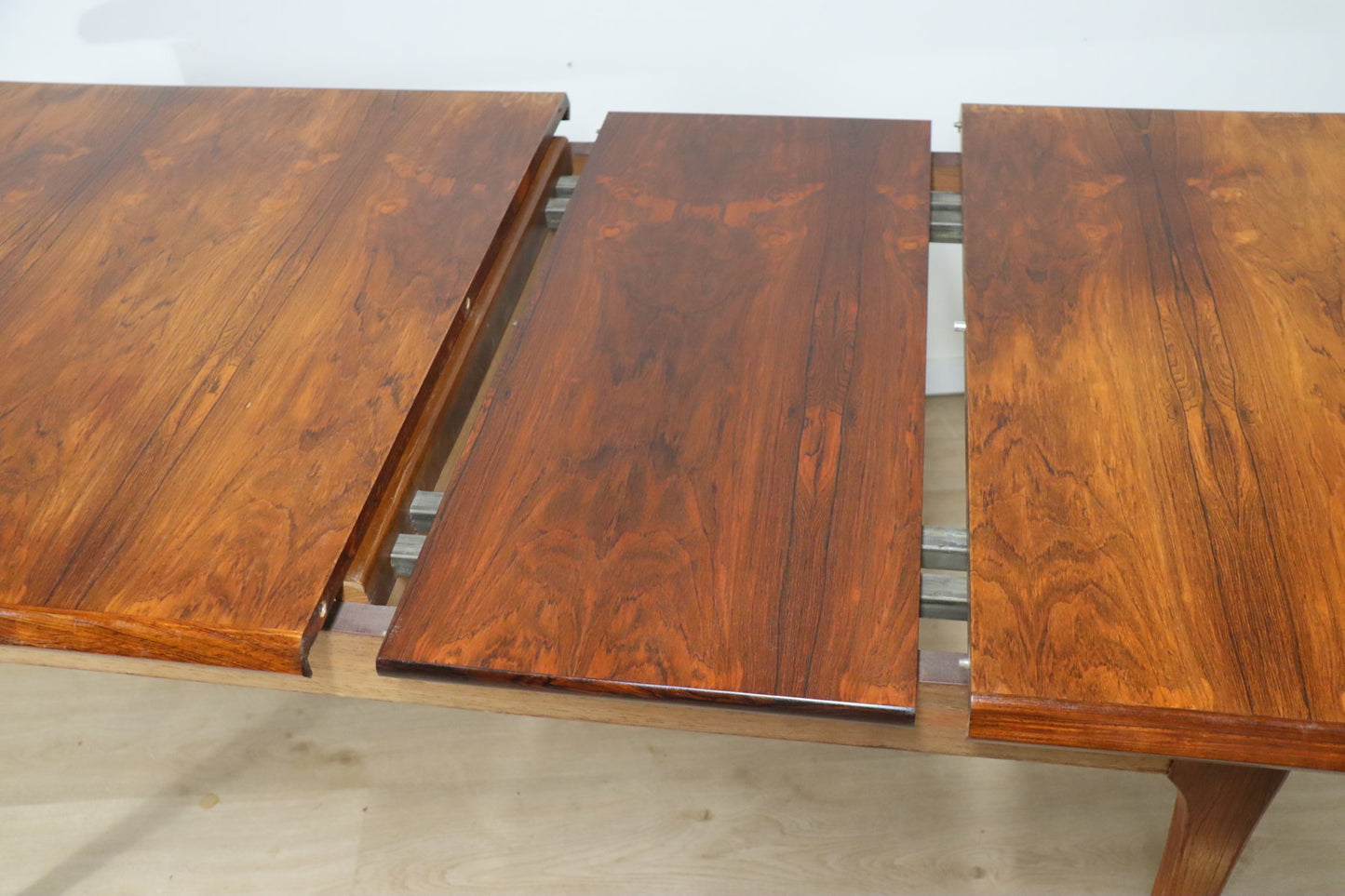 Table de repas scandinave extensible en palissandre, 1960