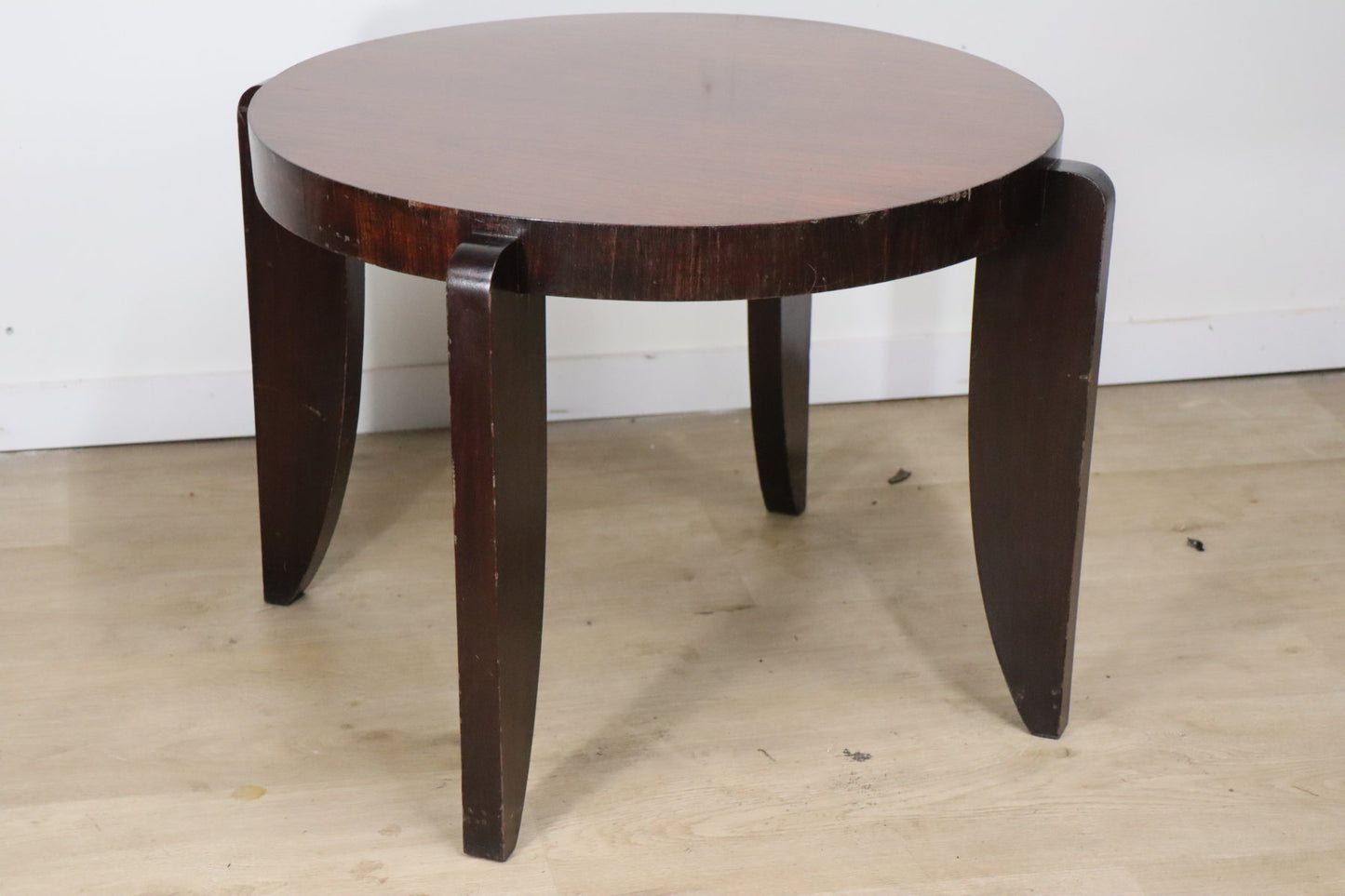 Table basse d'appoint Art Déco Moderniste en palissandre, 1940