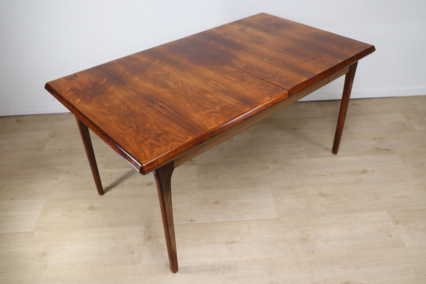 Table de repas scandinave extensible en palissandre, 1960