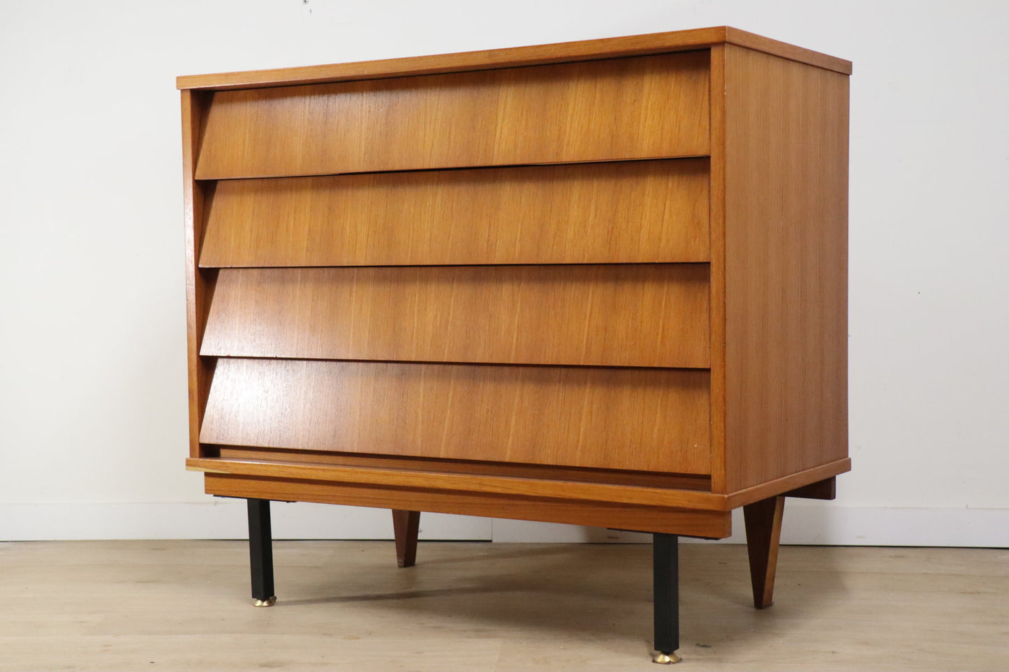 Commode vintage à tiroirs en teck, 1960
