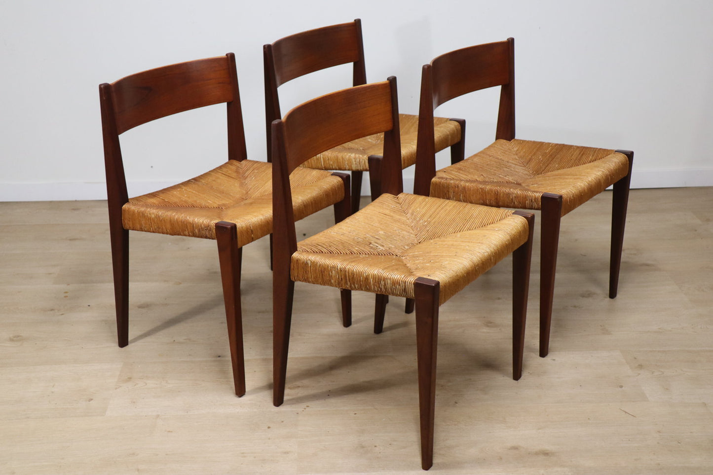 Série de 4 chaises scandinave modèle "Pia" de Poul Cadovius, 1960