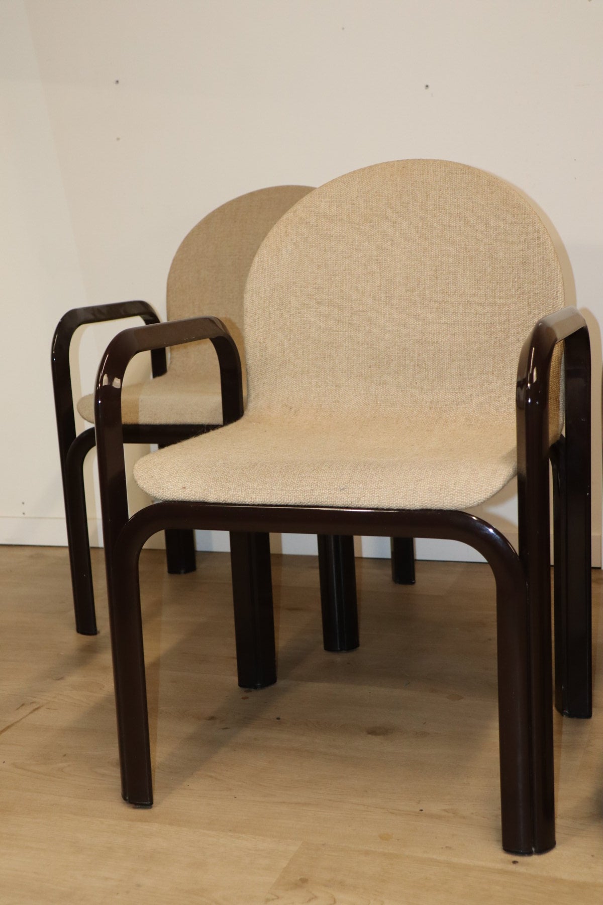 Ensemble de 4 chaises par Gae Aulenti pour Knoll