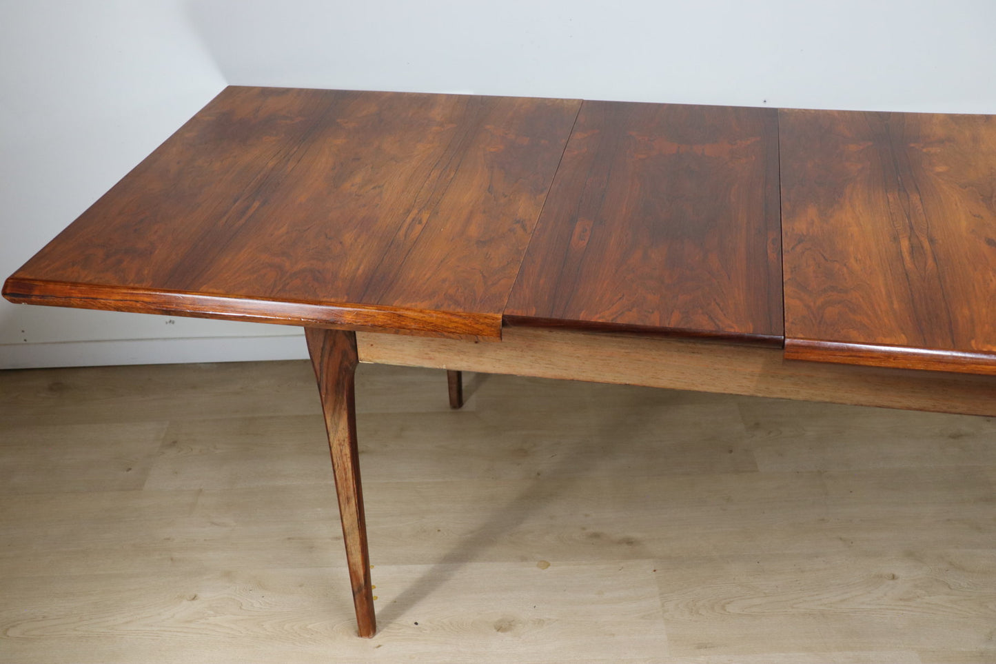 Table de repas scandinave extensible en palissandre, 1960