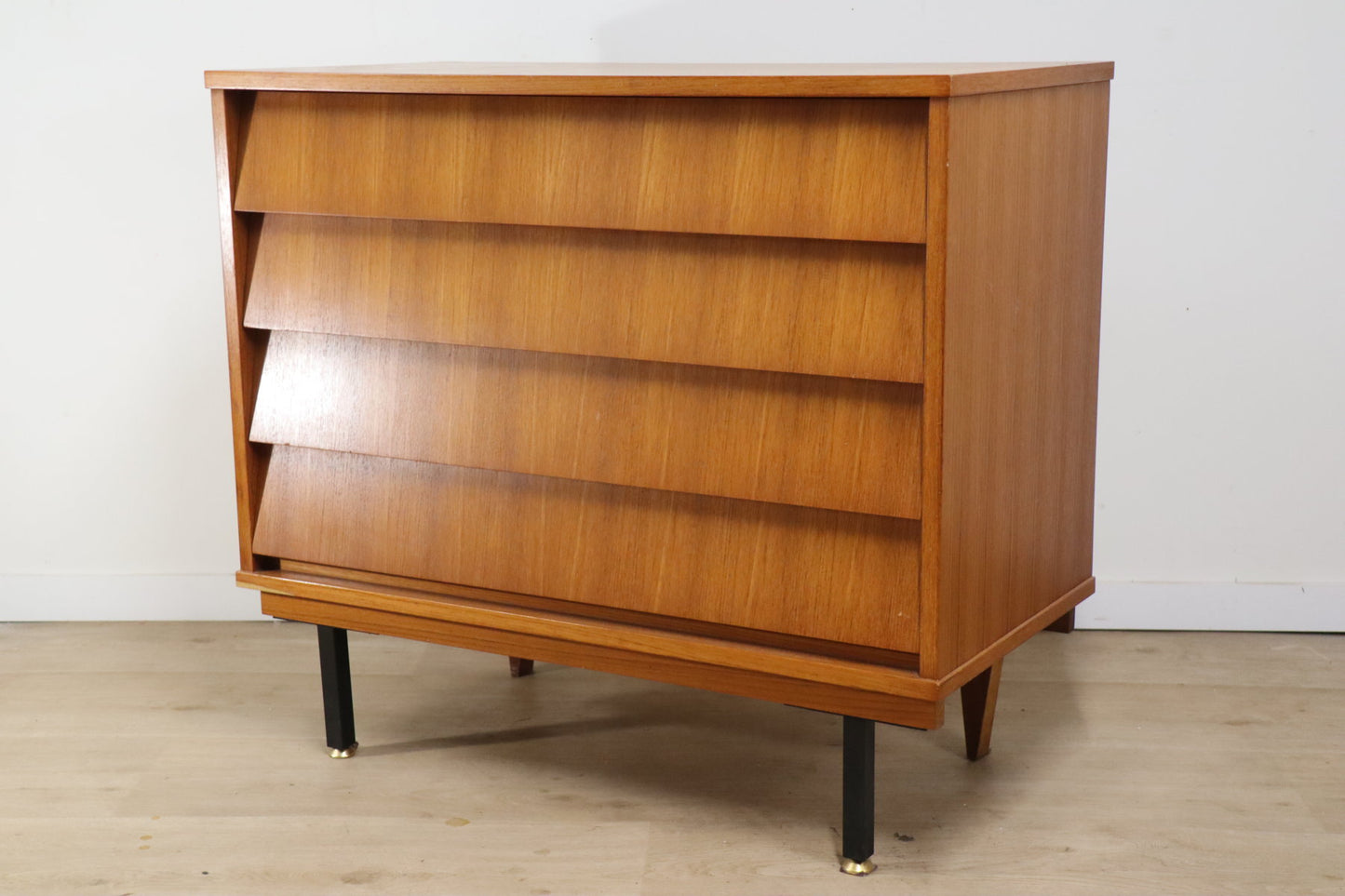 Commode vintage à tiroirs en teck, 1960