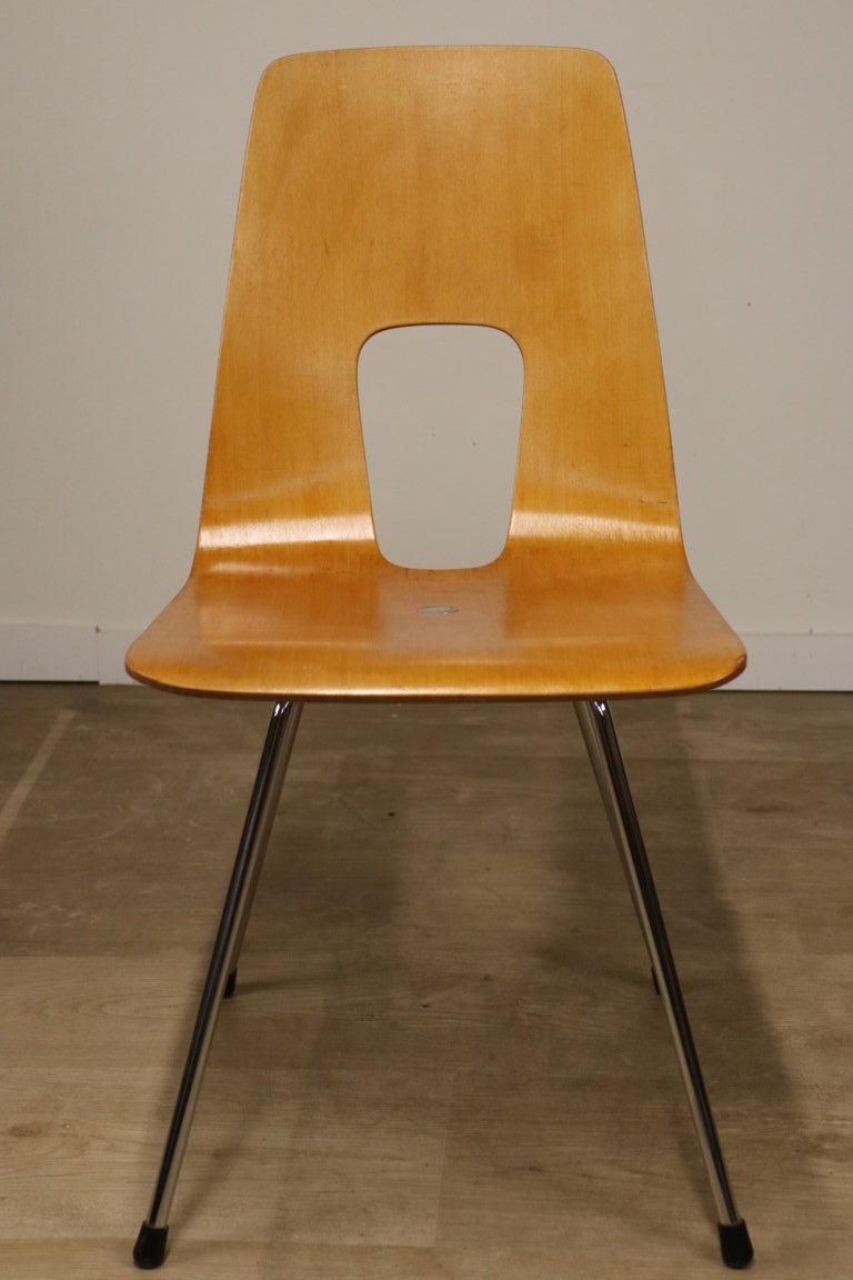Chaise modèle "One point" par Hans Bellmann en hêtre, 1950