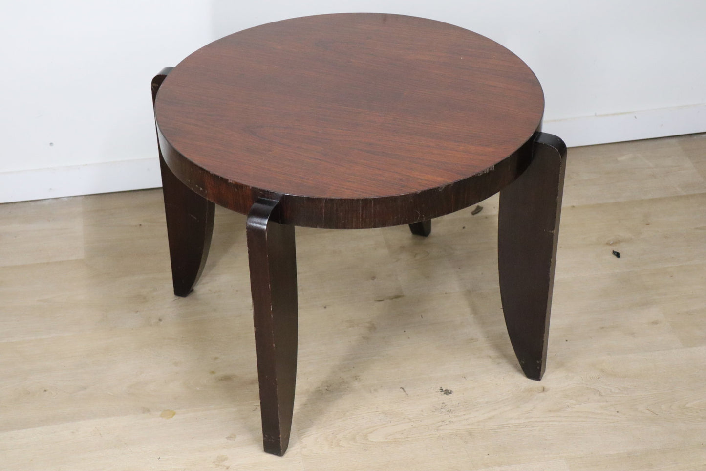 Table basse d'appoint Art Déco Moderniste en palissandre, 1940