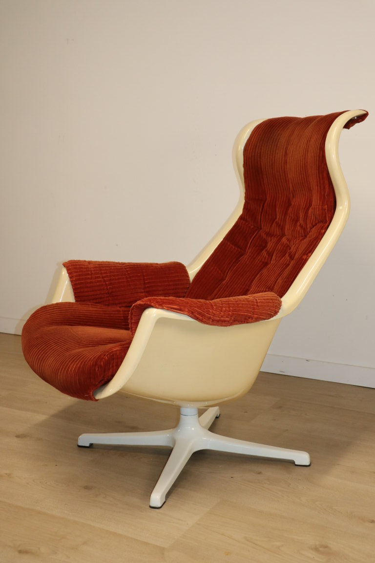 Fauteuil "Galaxy" Space Age par Alf Svensson pour Dux, 1970