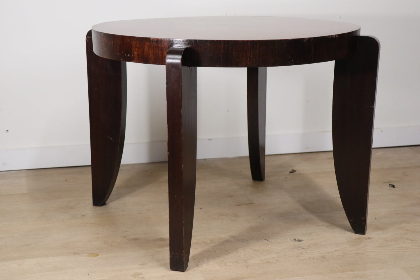 Table basse d'appoint Art Déco Moderniste en palissandre, 1940