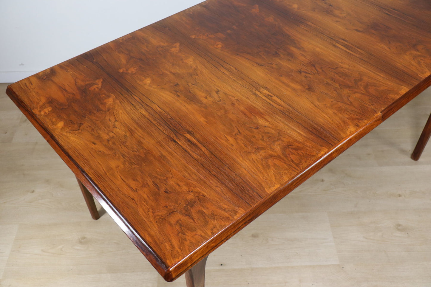 Table de repas scandinave extensible en palissandre, 1960