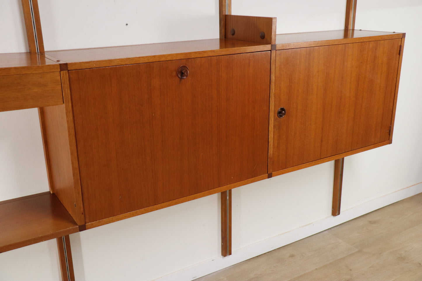 Bibliothèque murale modulable édition Minvielle par A.R.P – 1960