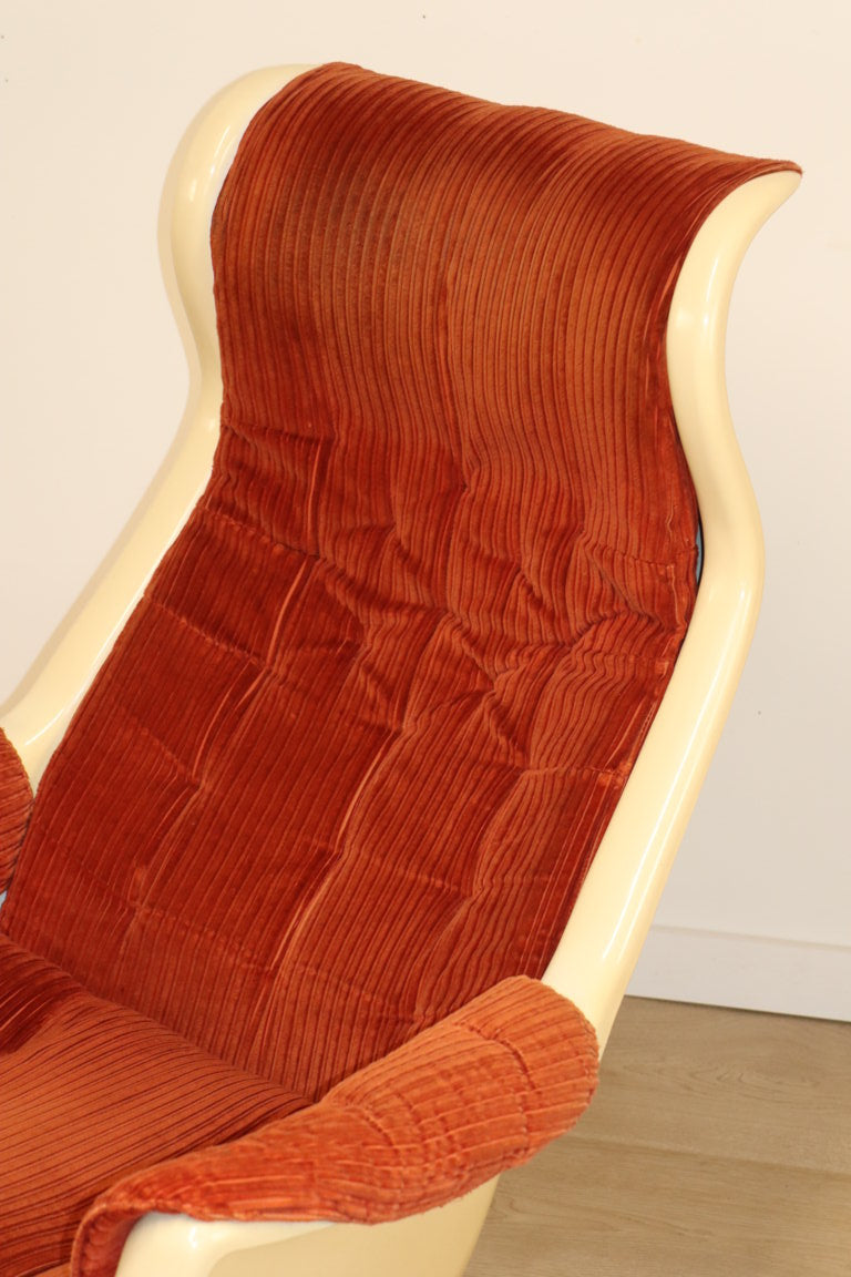 Fauteuil "Galaxy" Space Age par Alf Svensson pour Dux, 1970