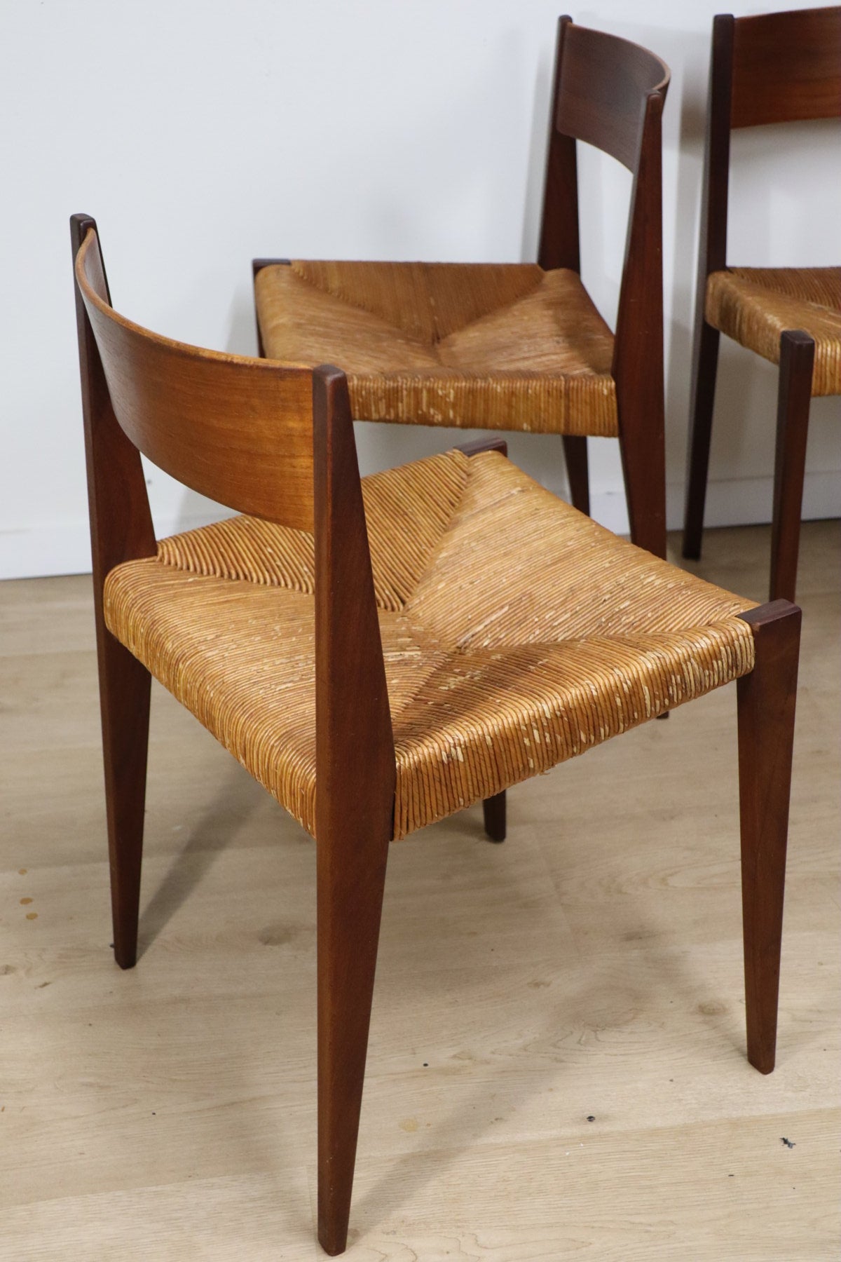 Série de 4 chaises scandinave modèle "Pia" de Poul Cadovius, 1960