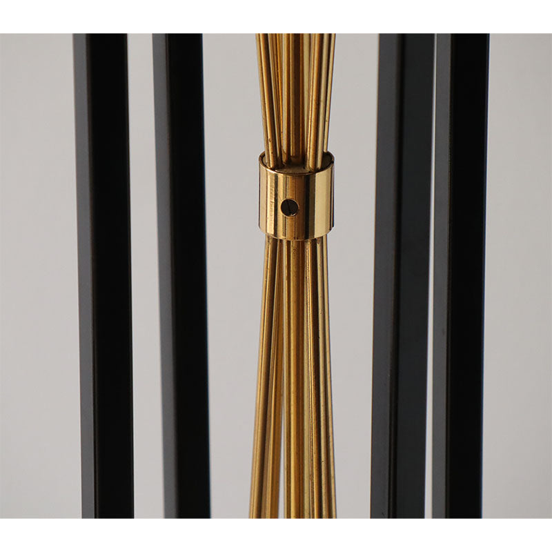 Lampadaire vintage italien en métal et laiton, 1950