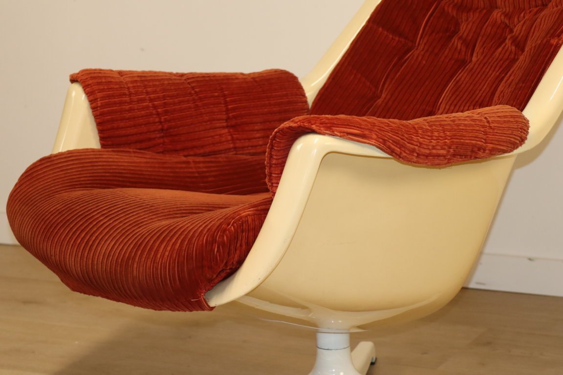 Fauteuil "Galaxy" Space Age par Alf Svensson pour Dux, 1970