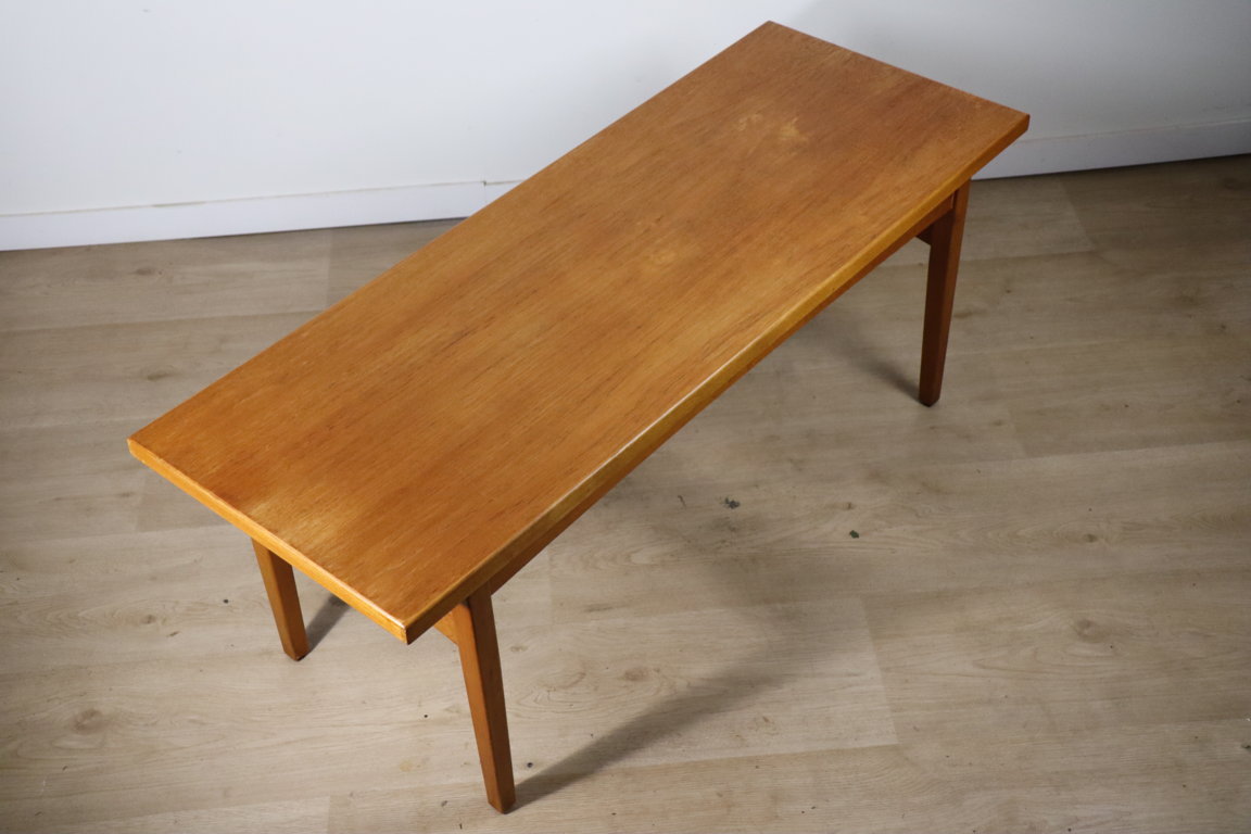 Table basse vintage en teck, 1960