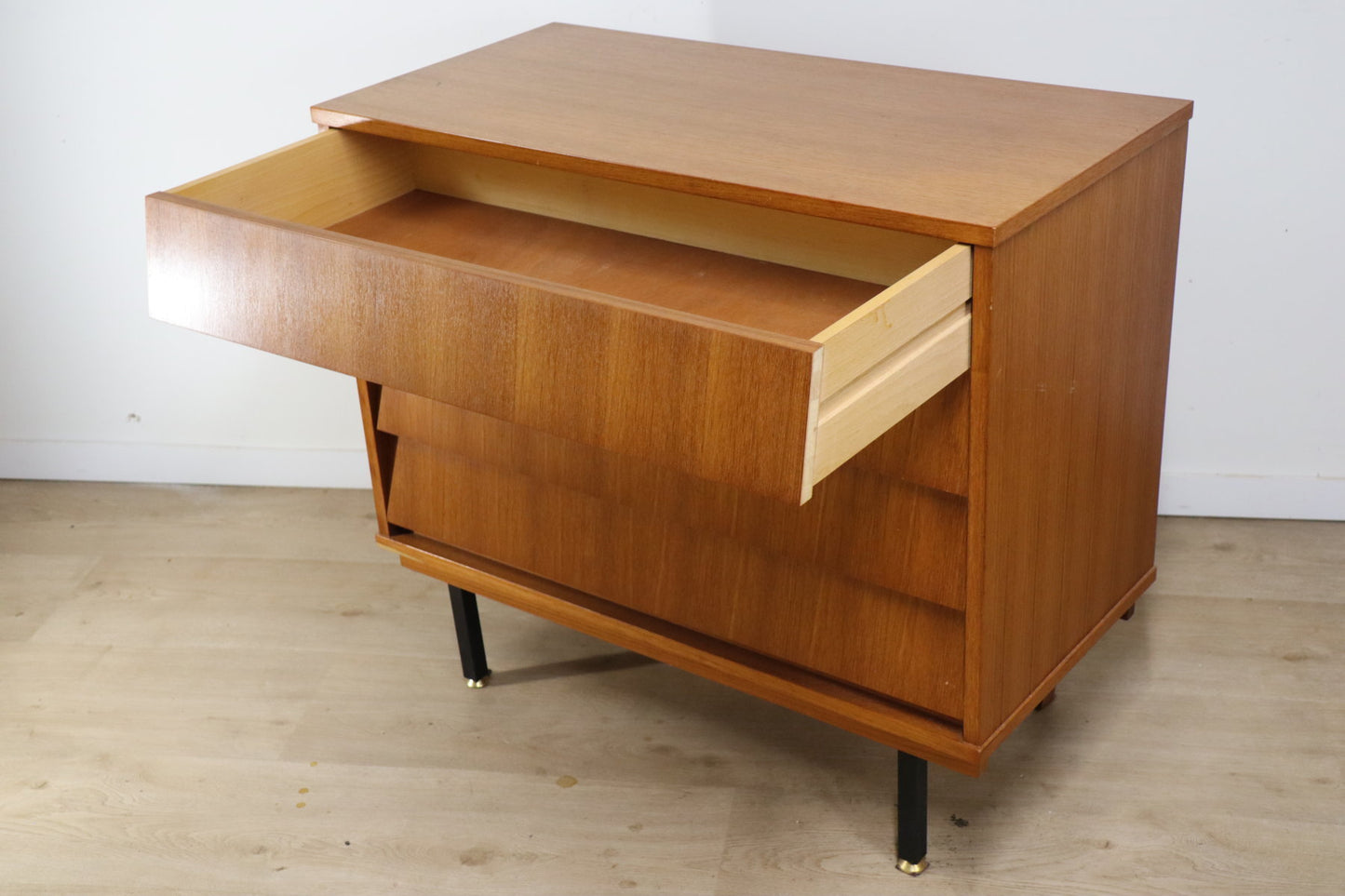 Commode vintage à tiroirs en teck, 1960