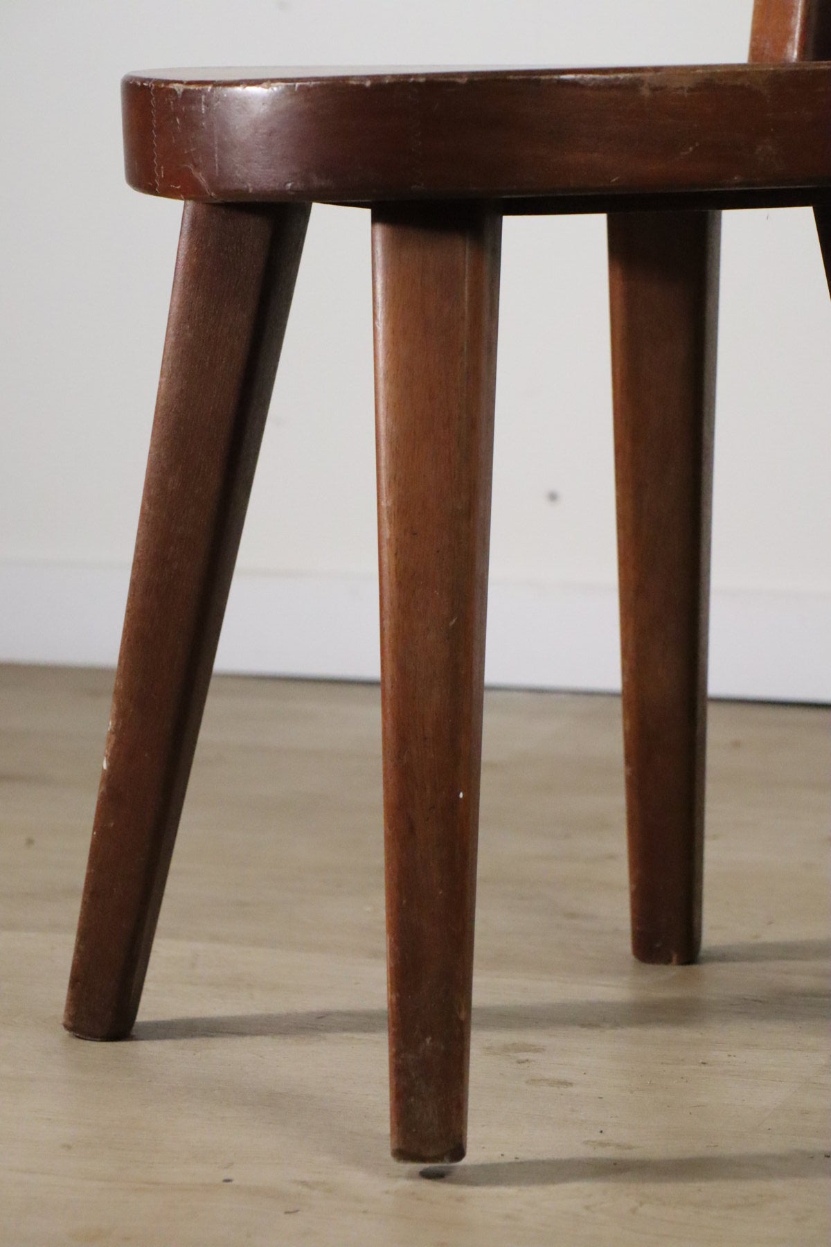 Chaise en acajou par Christian Durupt - Méribel – 1960
