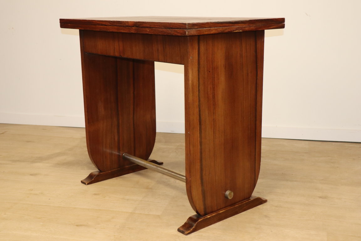 Table Art Déco Façon "Portefeuille" en palissandre, 1950